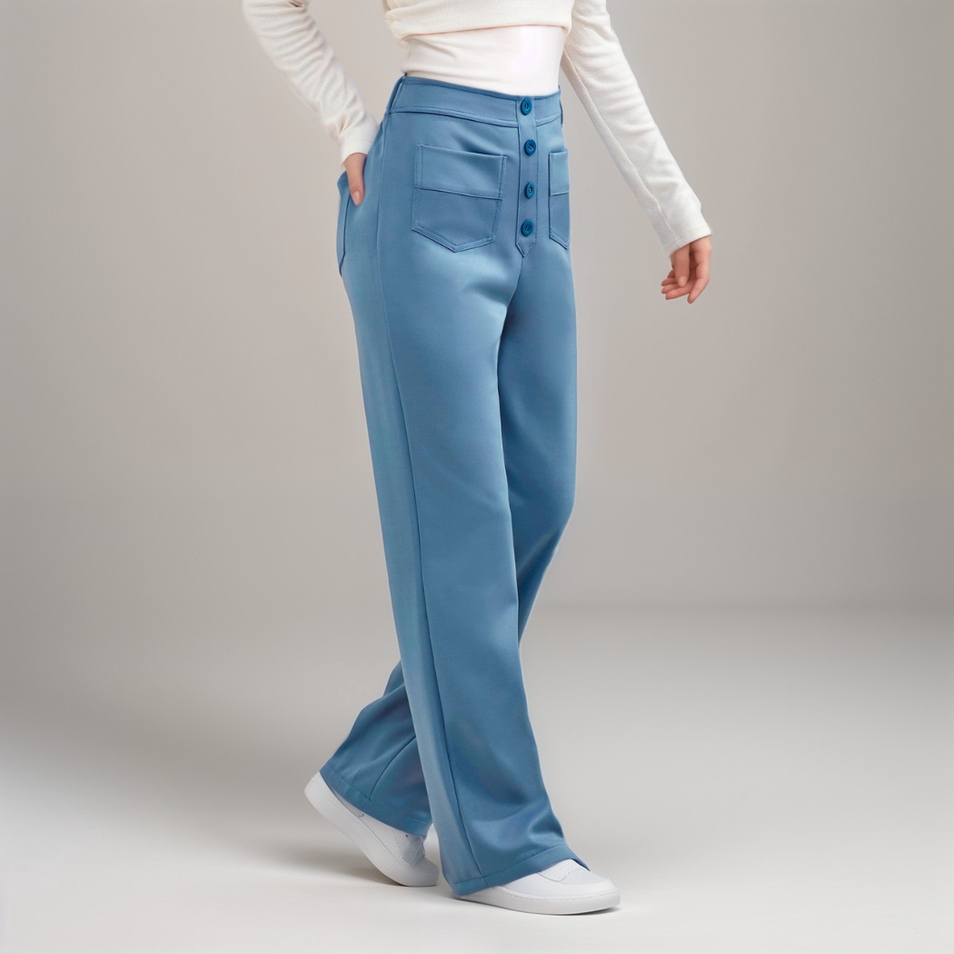 Elsa | Pantalon élastique taille haute | 1+1 GRATUIT