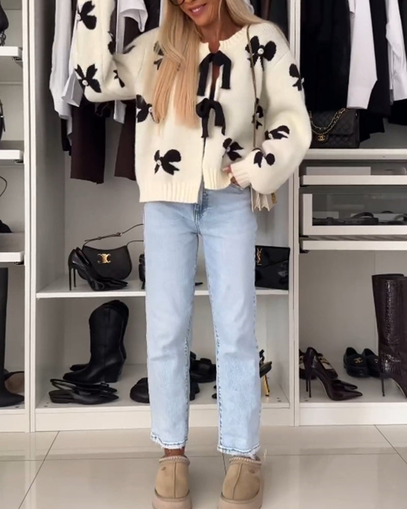 Irina™ – Gilet Féminin avec Nœud Décoratif