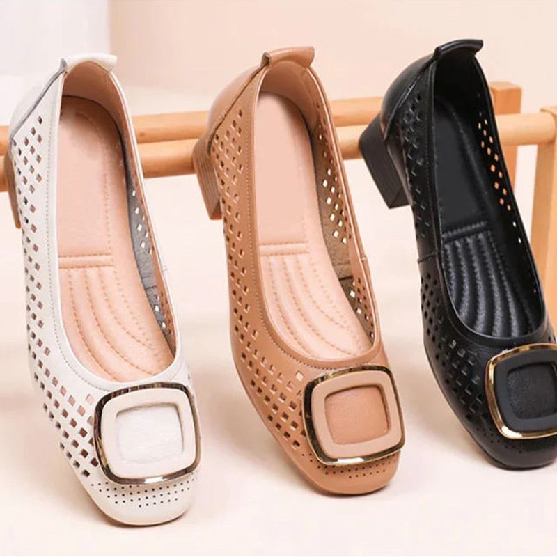 Renée | Mocassins Aérés Carrés