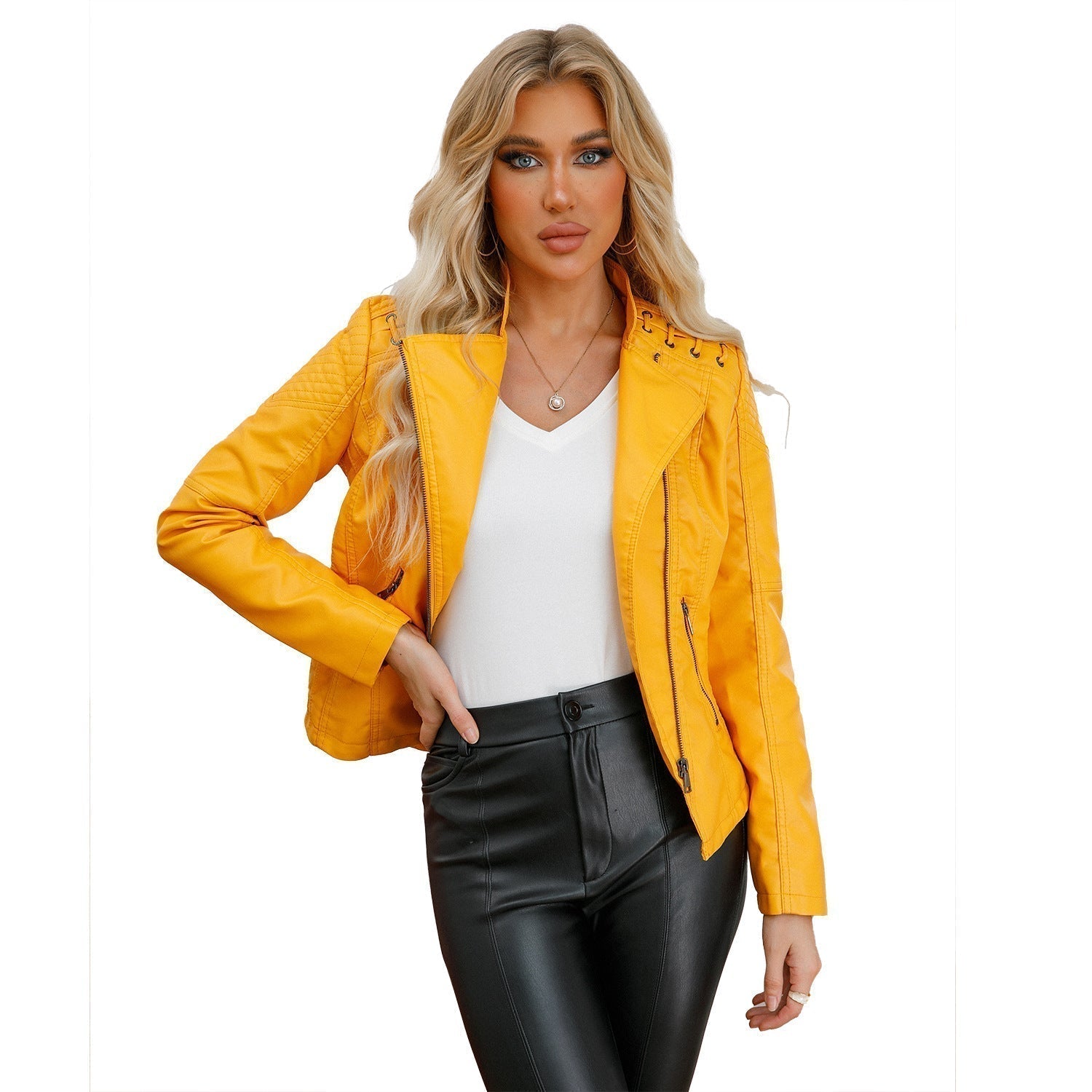 Karin™ – Veste en Cuir au Style Raffiné