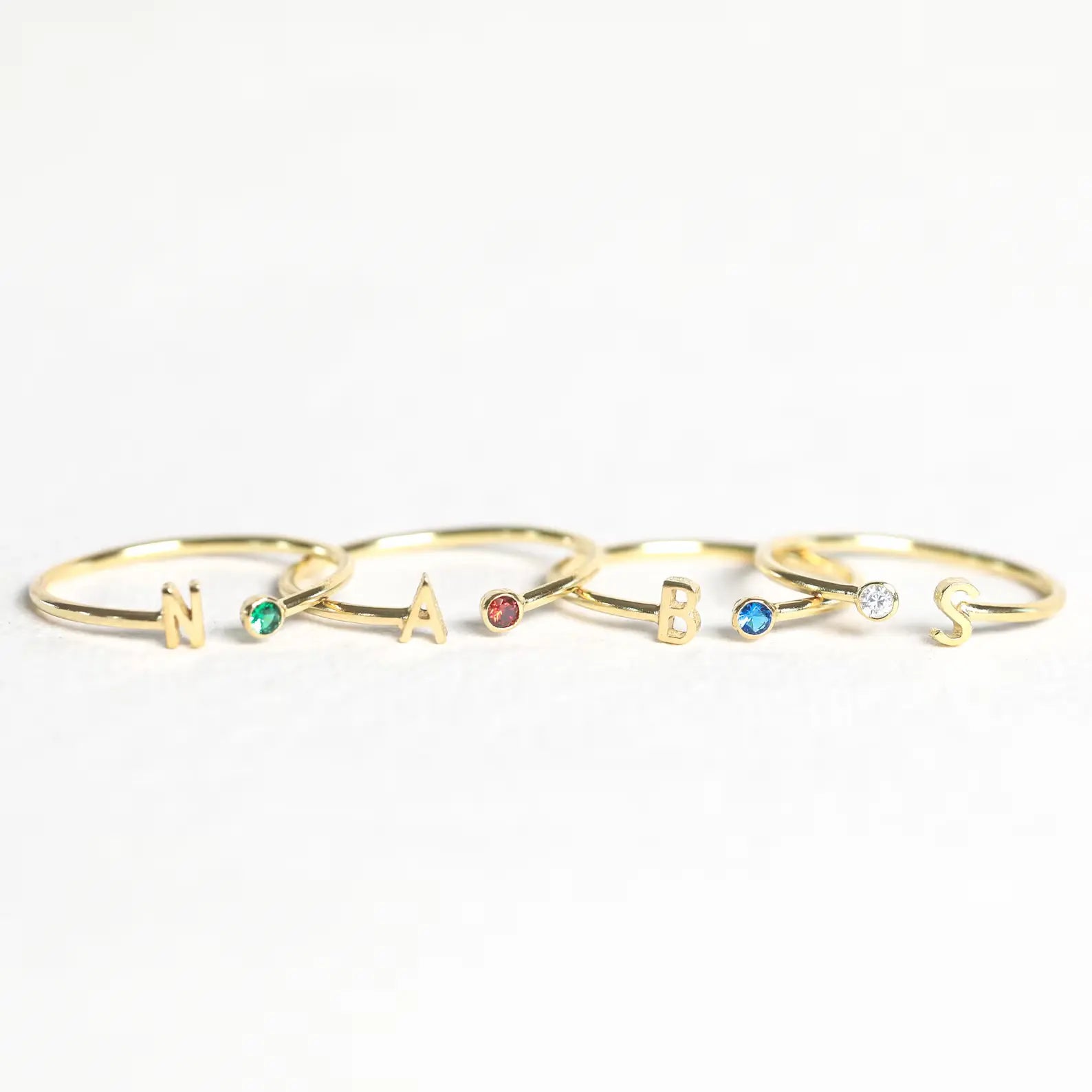 Elovoix | Initiale Personnalisée Bague (1+1)