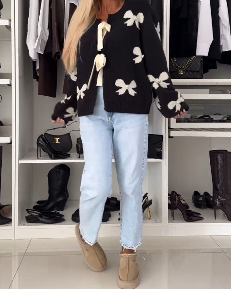 Irina™ – Gilet Féminin avec Nœud Décoratif