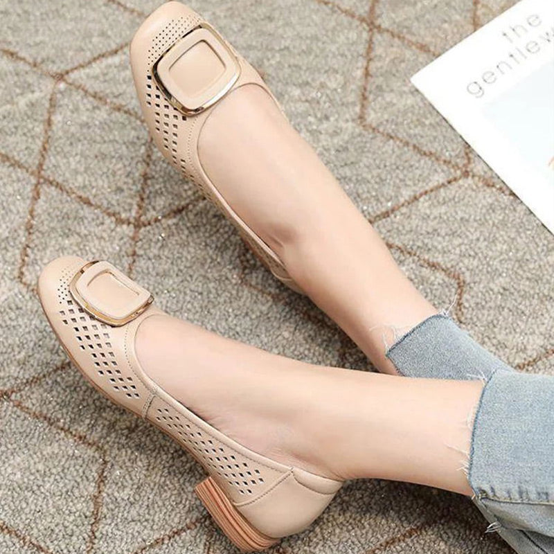 Renée | Mocassins Aérés Carrés