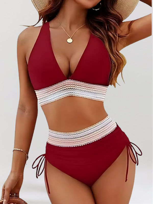 Lidia – Ensemble de Bikini avec Contrôle du Ventre et Taille Haute
