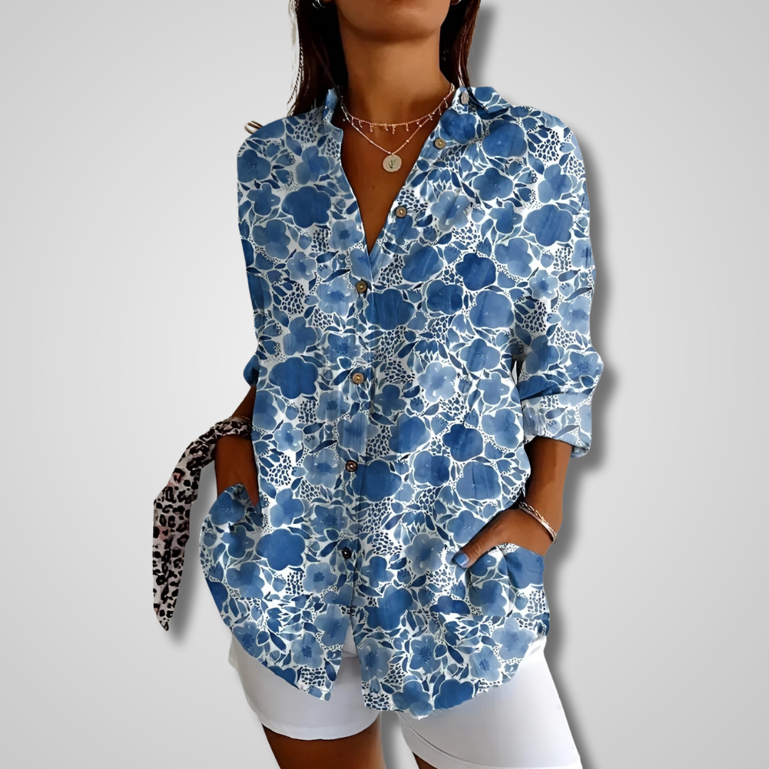 Gry™ – Chemise florale à boutons légère et élégante