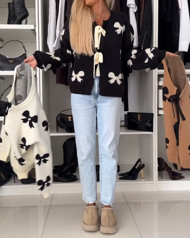 Irina™ – Gilet Féminin avec Nœud Décoratif