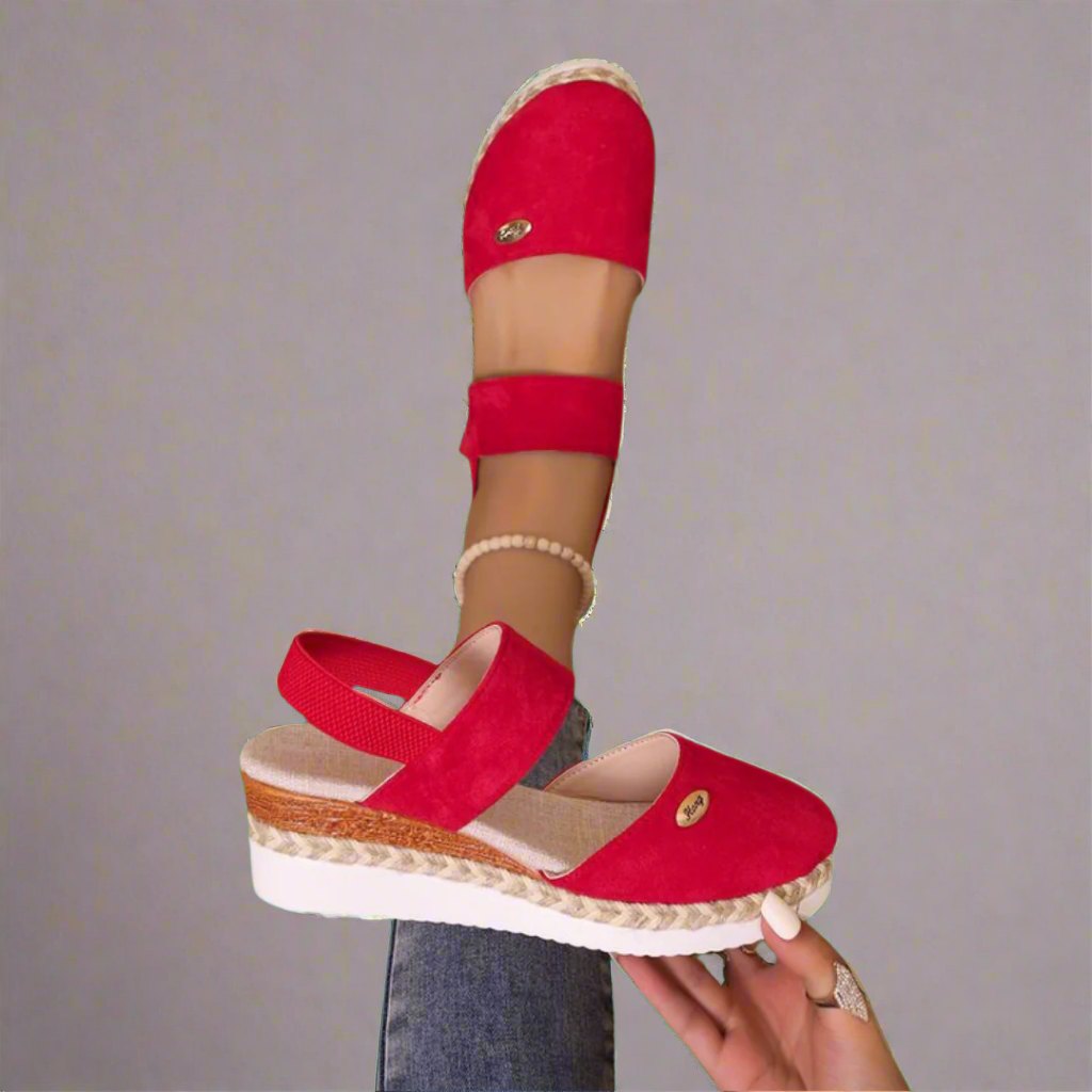 Gitta | Sandales à Talon Wedge Grande Taille – Confortables et Polyvalentes