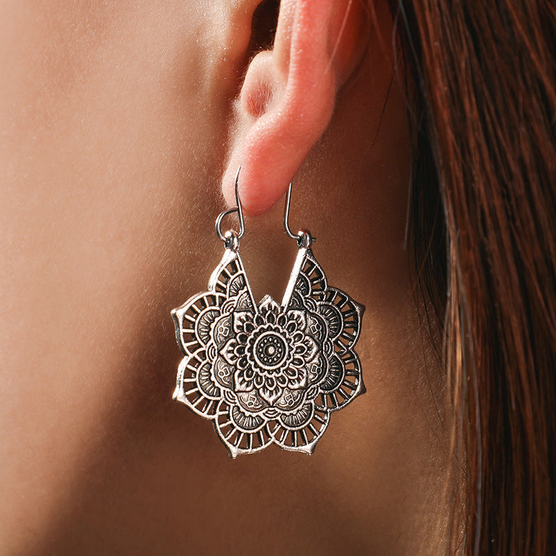 Boucles d'oreilles Mandala Lotus