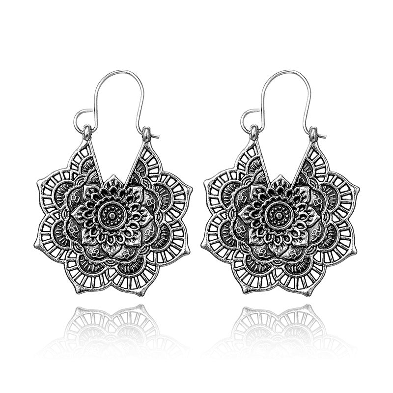 Boucles d'oreilles Mandala Lotus