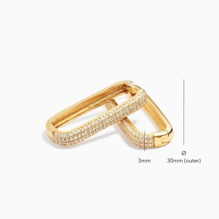 Boucles d'oreilles Sirius en forme de U