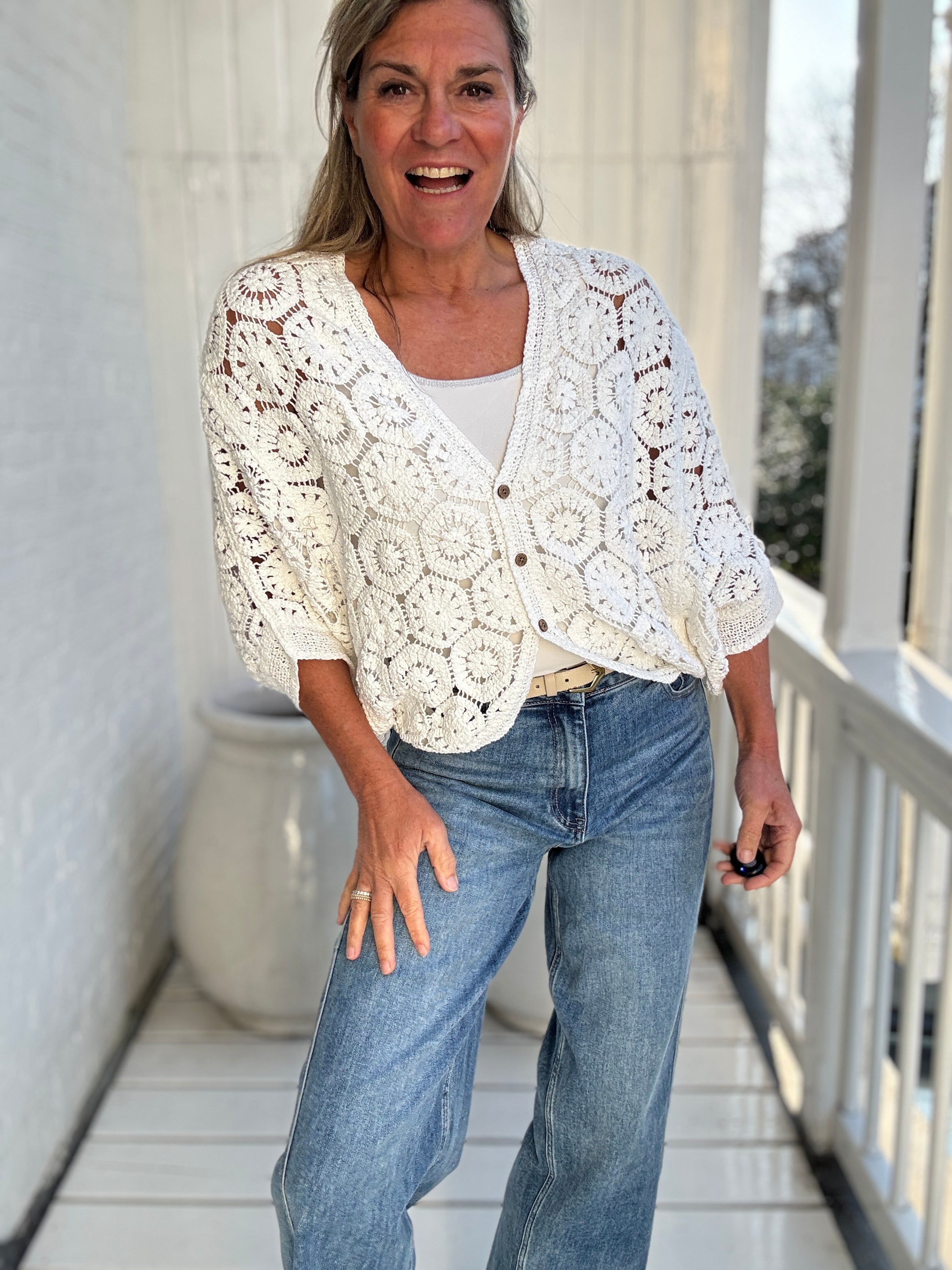 Kato™ – Gilet Crochet Chic et Confortable pour Femme