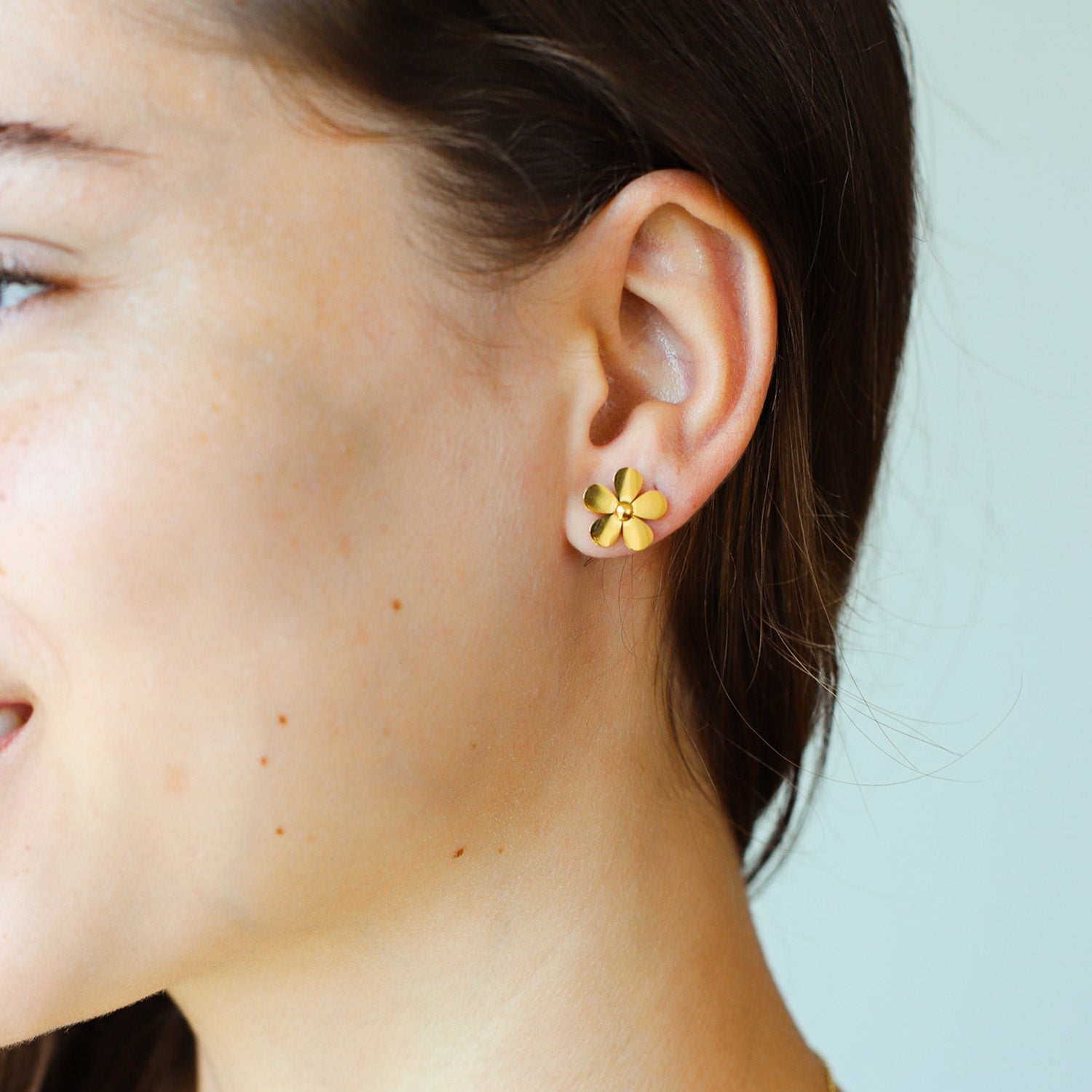Boucles d'oreilles en forme de fleurs