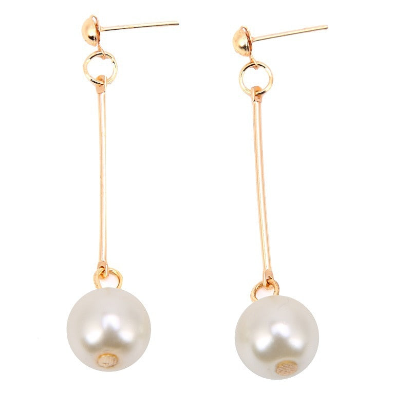 Boucles d'Oreilles Pendantes de Luxe avec des Perles Spéciales Fait Main