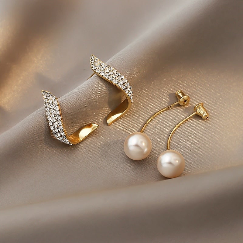 Boucles d'oreilles en perles d'or
