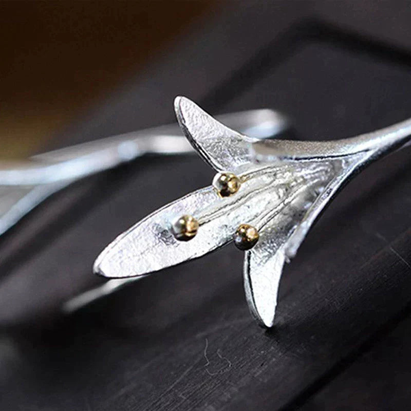 Boucles d'oreilles Fleur Argent