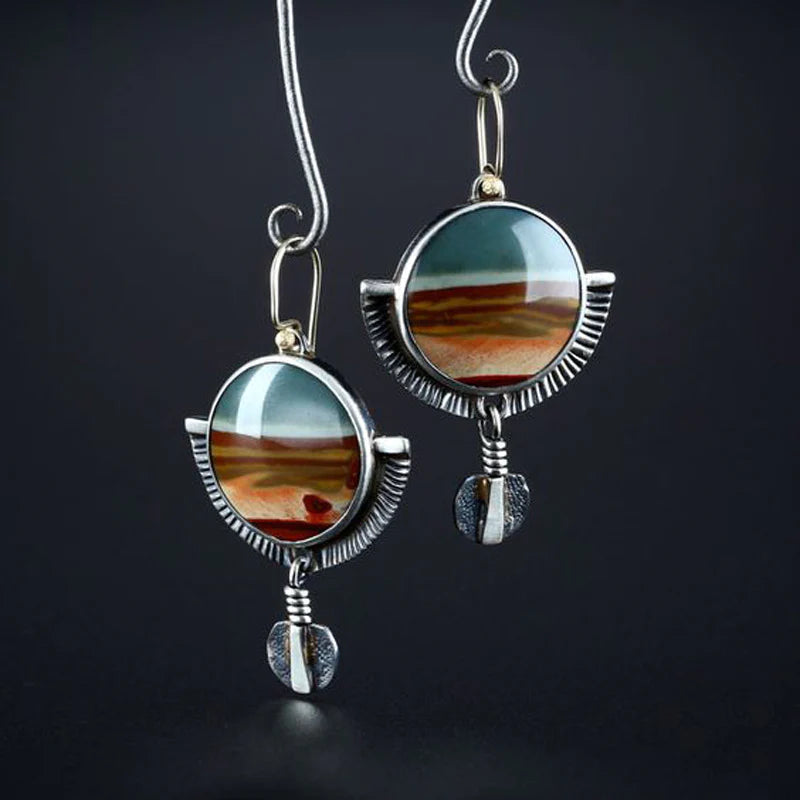 Boucles d'oreilles de style ethnique créatif