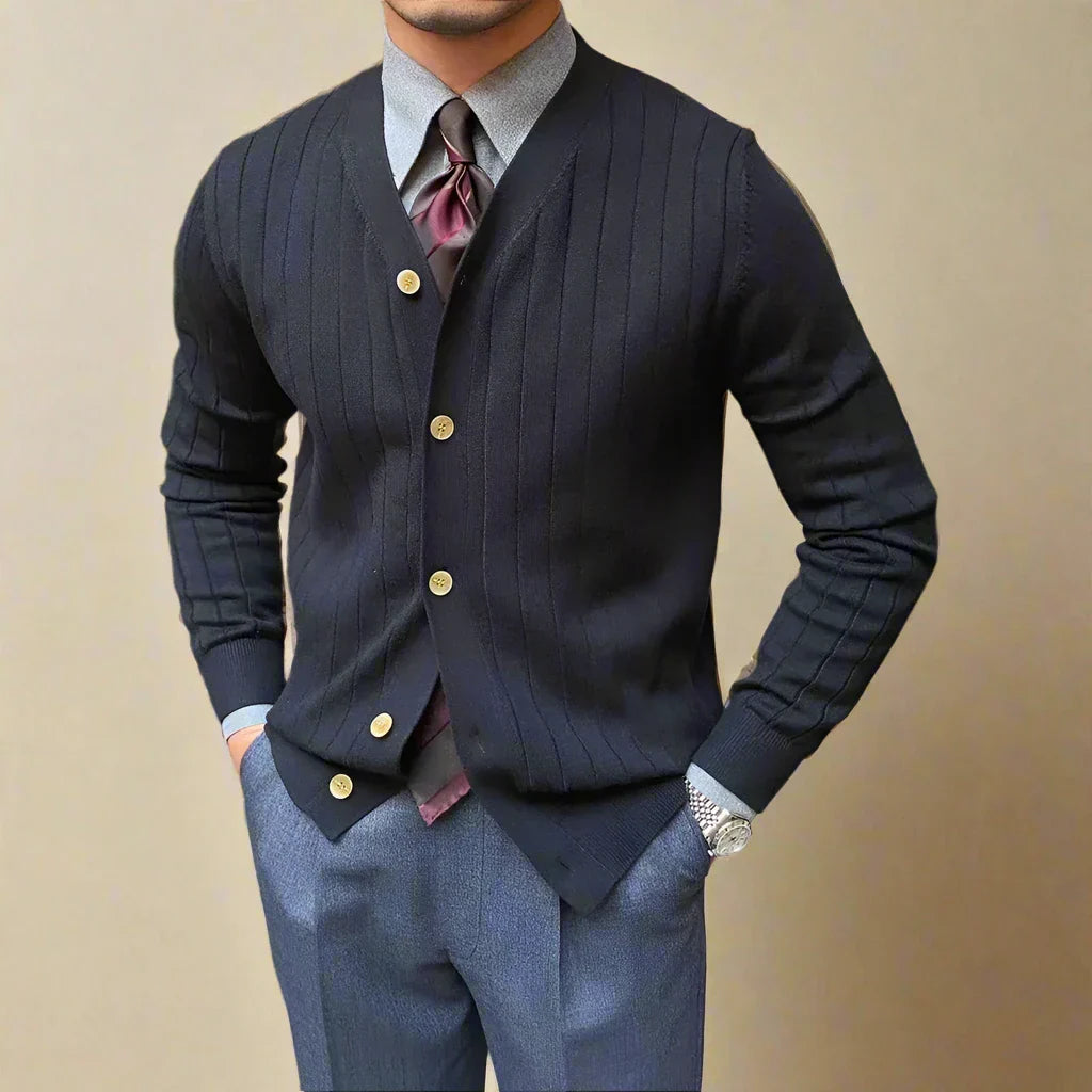 Raphaelo Vinia™ – Cardigan italien rayé