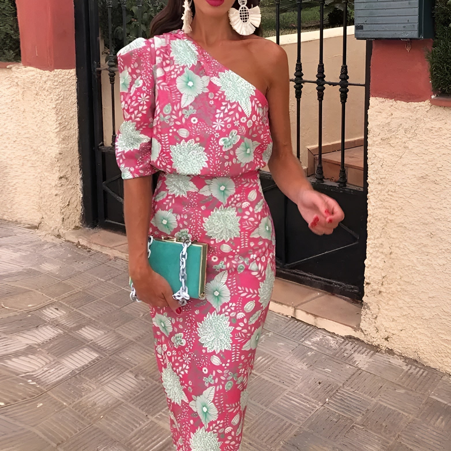 Milena™ | Robe Longue Imprimée