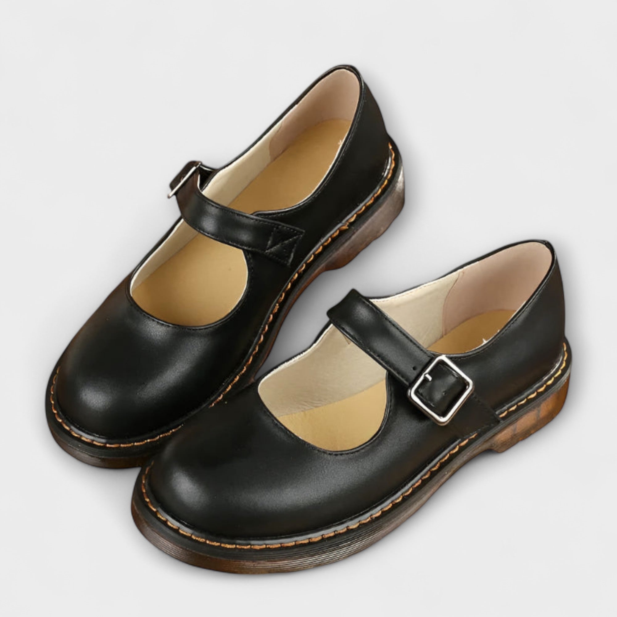 Chaussures Vintage Mary Jane pour Femme – Chaussures Classiques avec Sangles et Semelle Confort