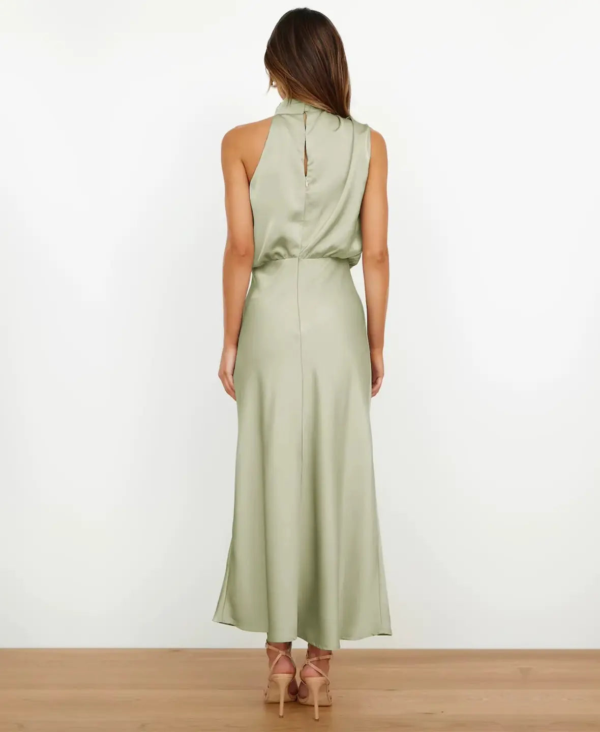 Claudine | Robe Col Drapé Élégante