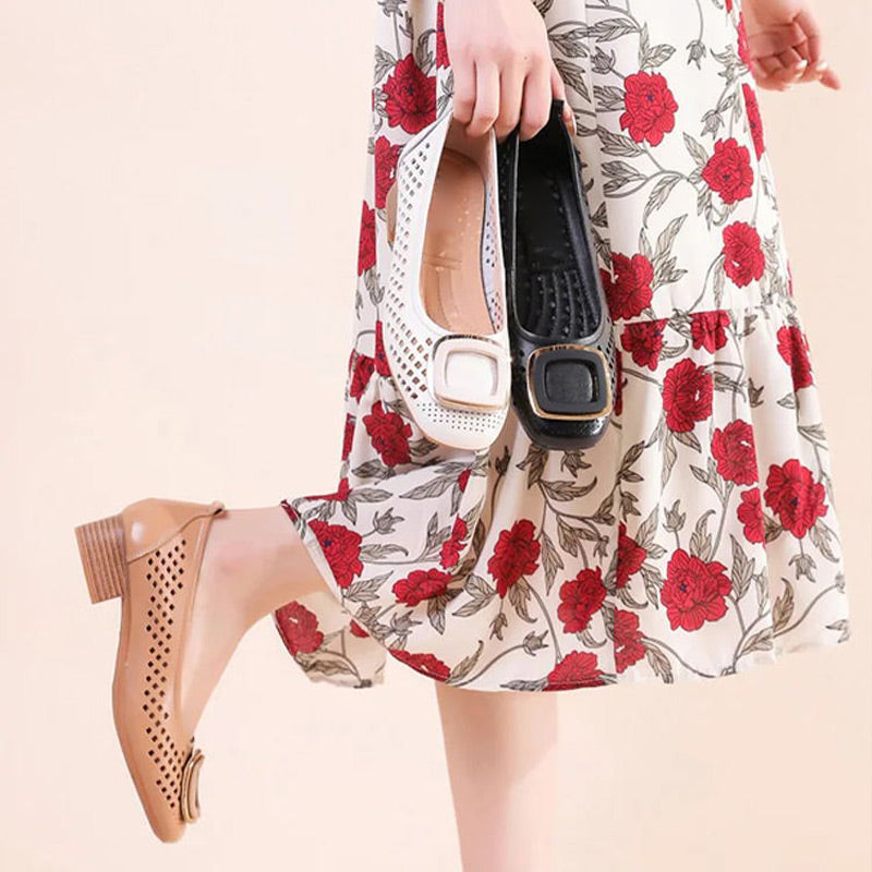 Renée | Mocassins Aérés Carrés