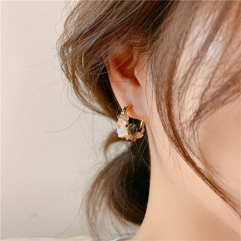 Boucles d'oreilles vintage fleurs