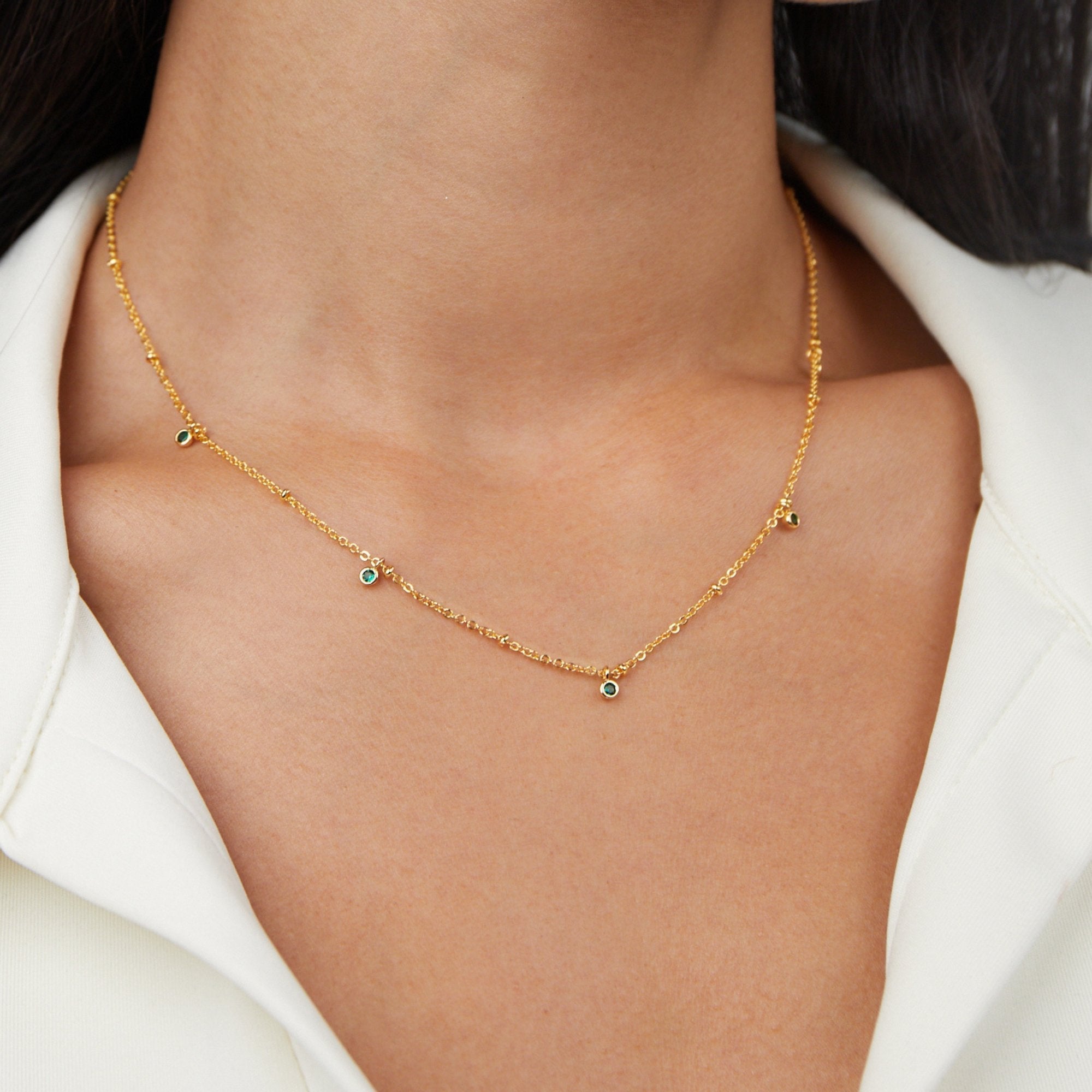 Collier en émeraude