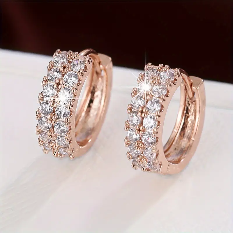 Boucles d'oreilles en forme de rose lumineuse