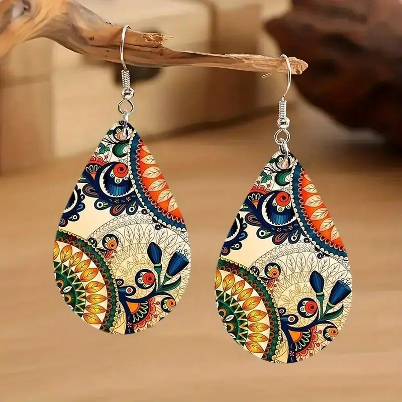 Boucles d'oreilles colorées