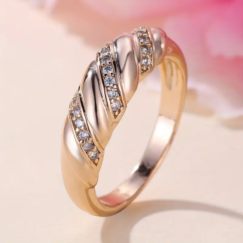 Bague en Zirconium Tressé