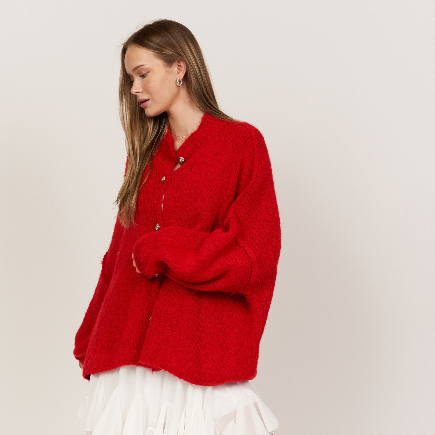 Clara™ – Veste en Tricot Oversize Décontractée