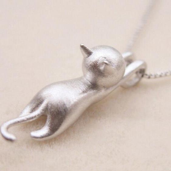 Collier Chaton Joueur en Argent Sterling 925