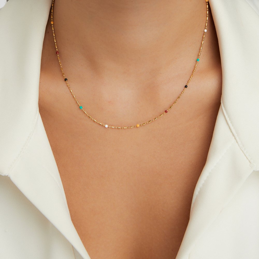 Collier multicolore