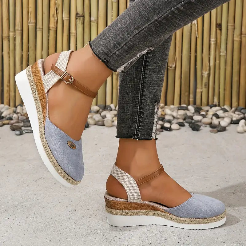 Alfonsa | Sandales Orthopédiques à Talon Plat, Aéré et Décontracté