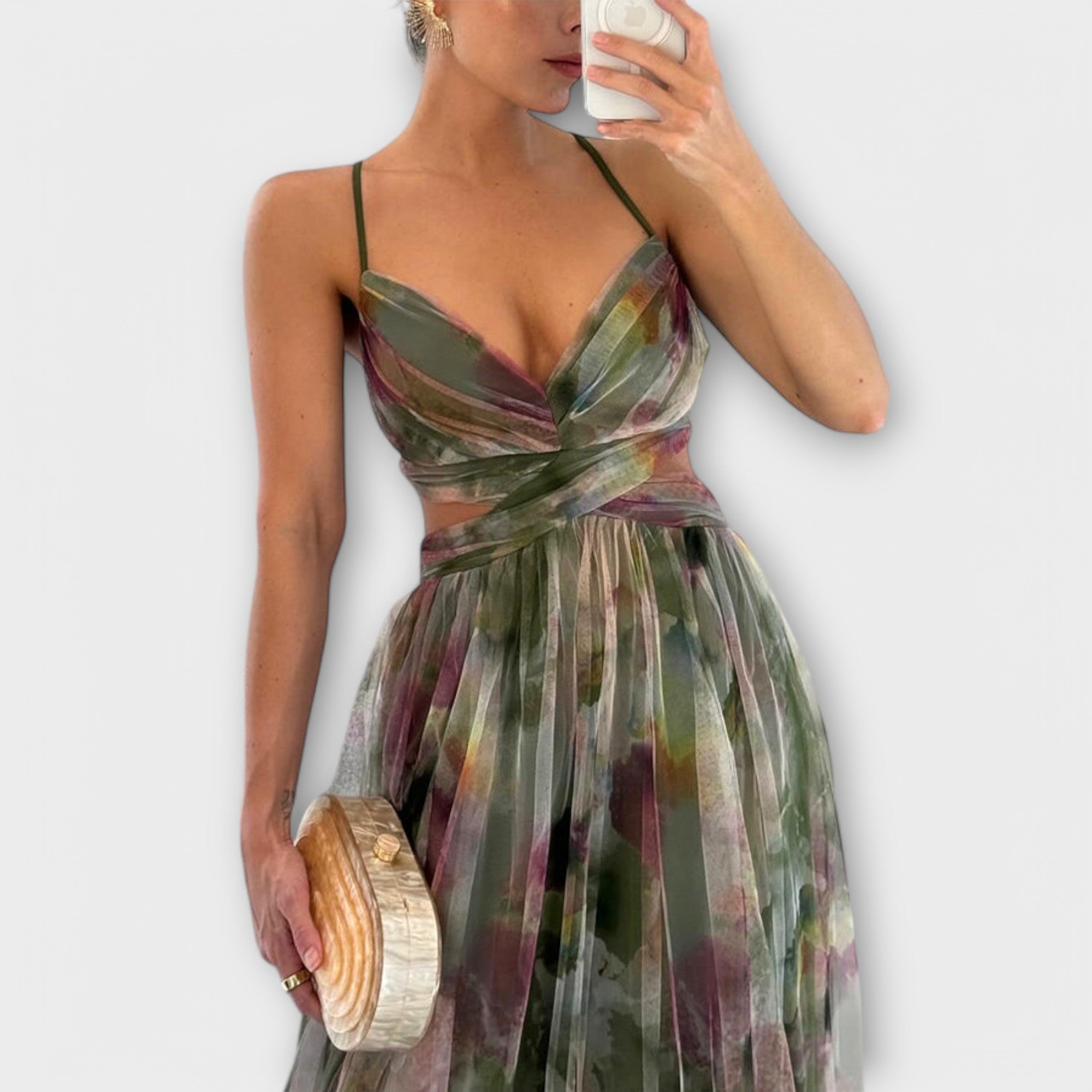 Robe Maxi Annai Mesh - Élégante et Flatteuse