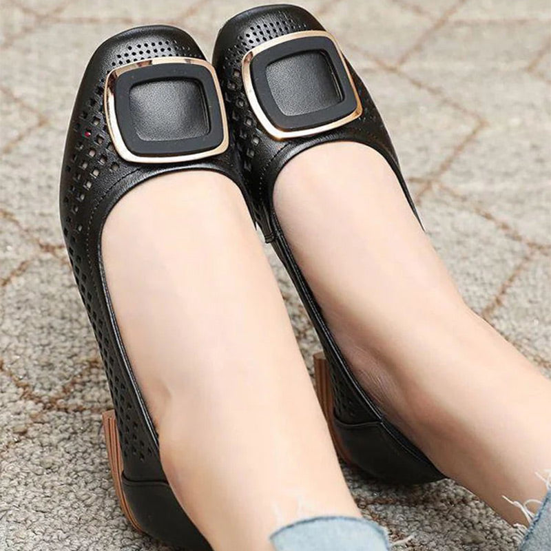 Renée | Mocassins Aérés Carrés