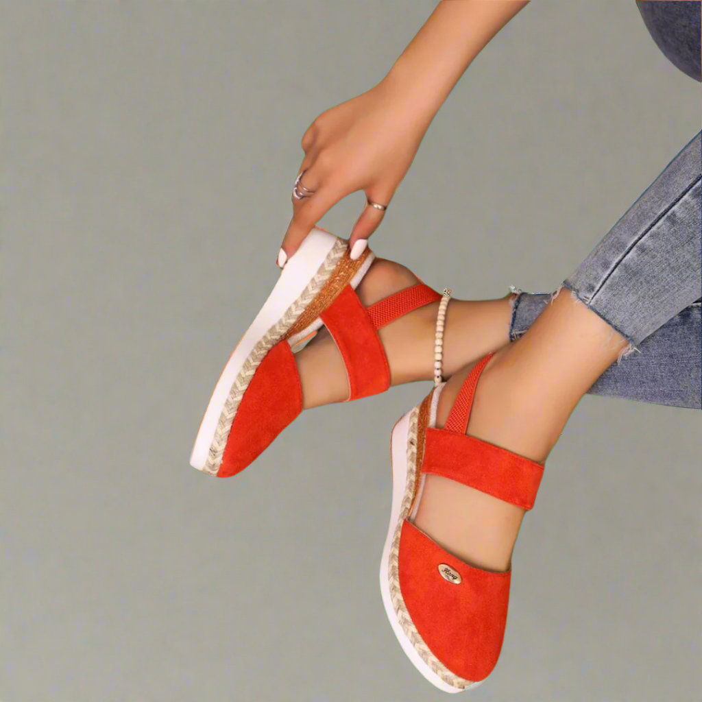 Gitta | Sandales à Talon Wedge Grande Taille – Confortables et Polyvalentes