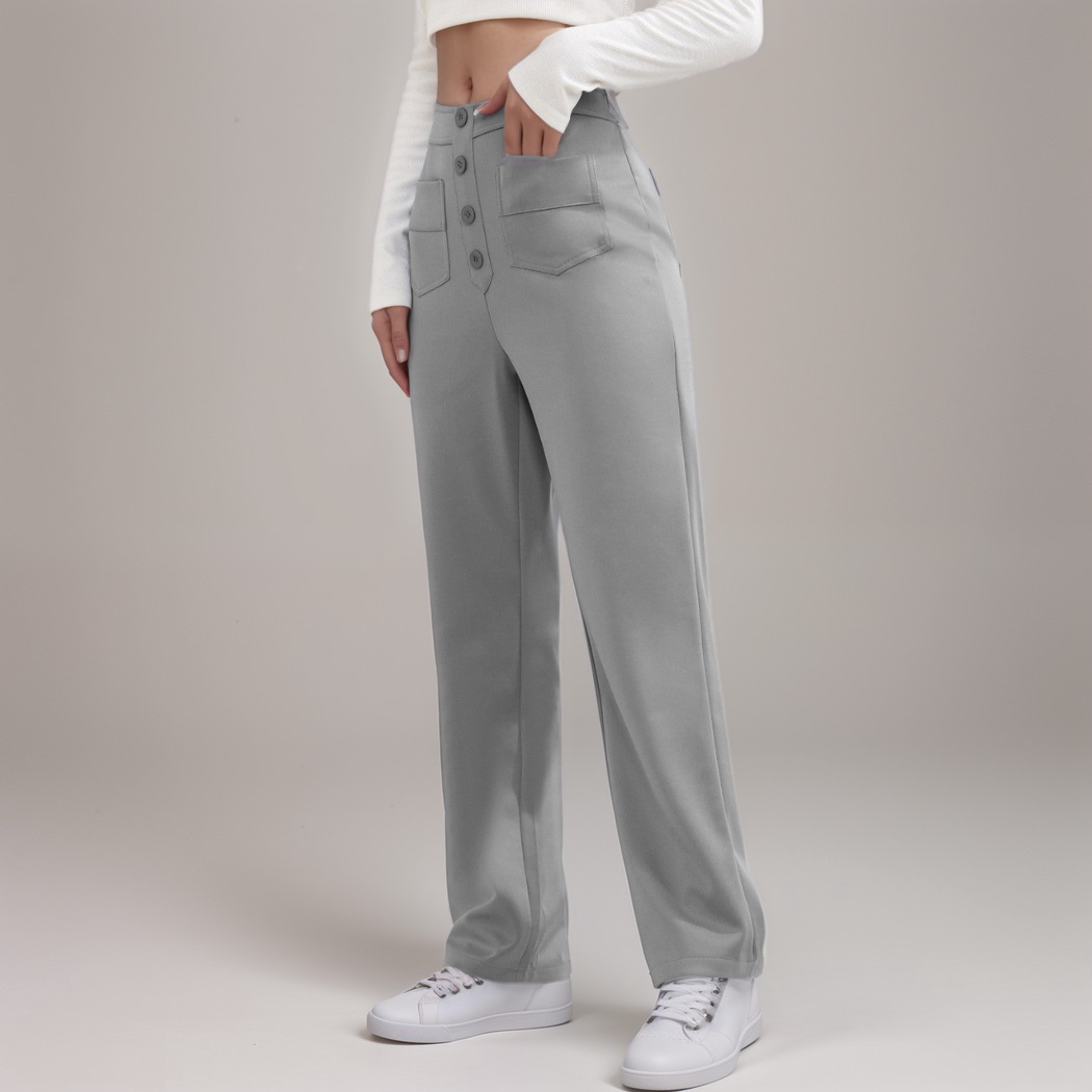 Elsa | Pantalon élastique taille haute | 1+1 GRATUIT