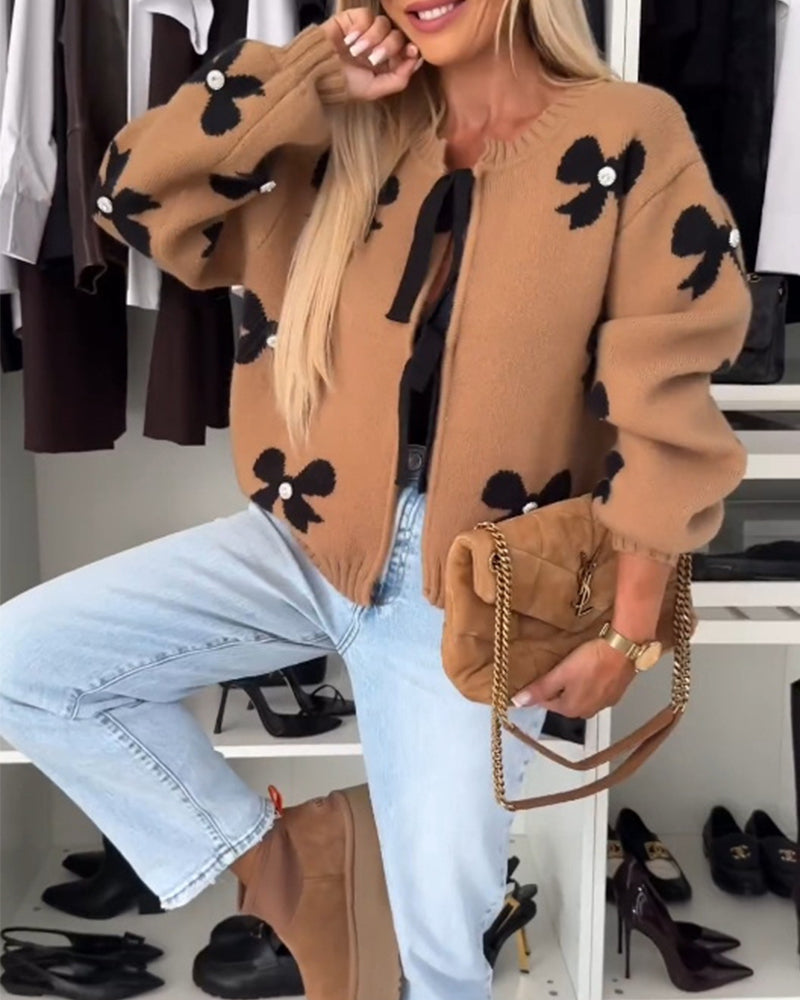 Irina™ – Gilet Féminin avec Nœud Décoratif