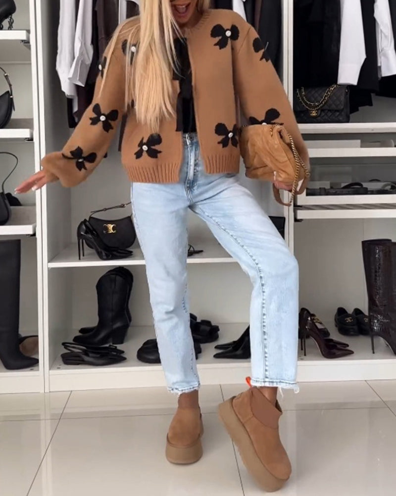 Irina™ – Gilet Féminin avec Nœud Décoratif