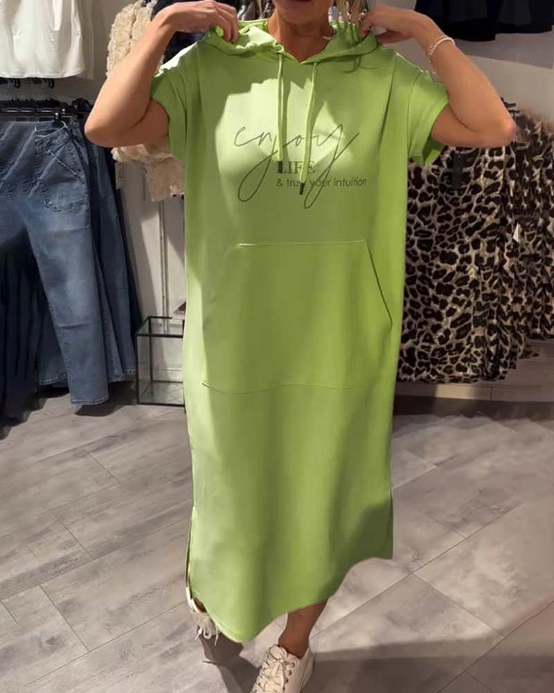 Monique | Robe Sweat Décontractée À Capuche