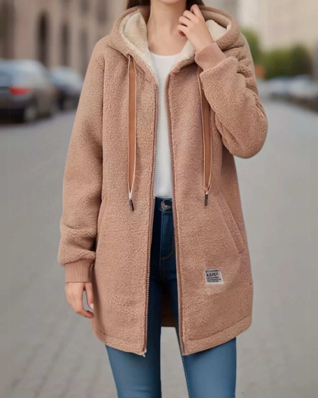 Annelore™ – Veste d’Hiver en Polaire avec Capuche