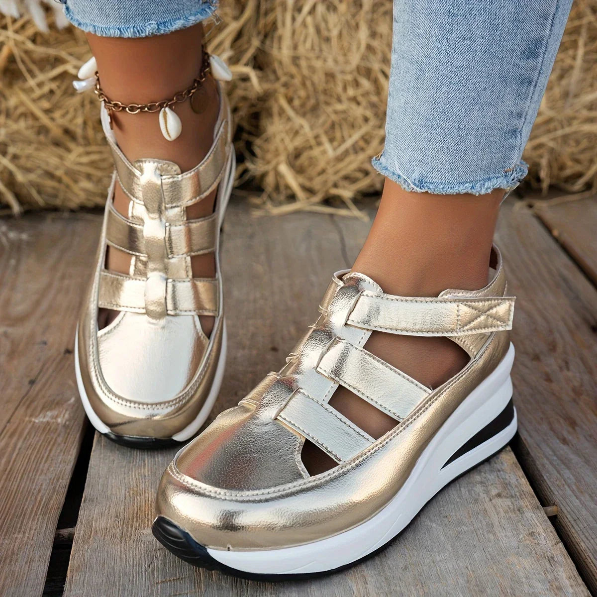 Liliana - Sandales Confort Montantes