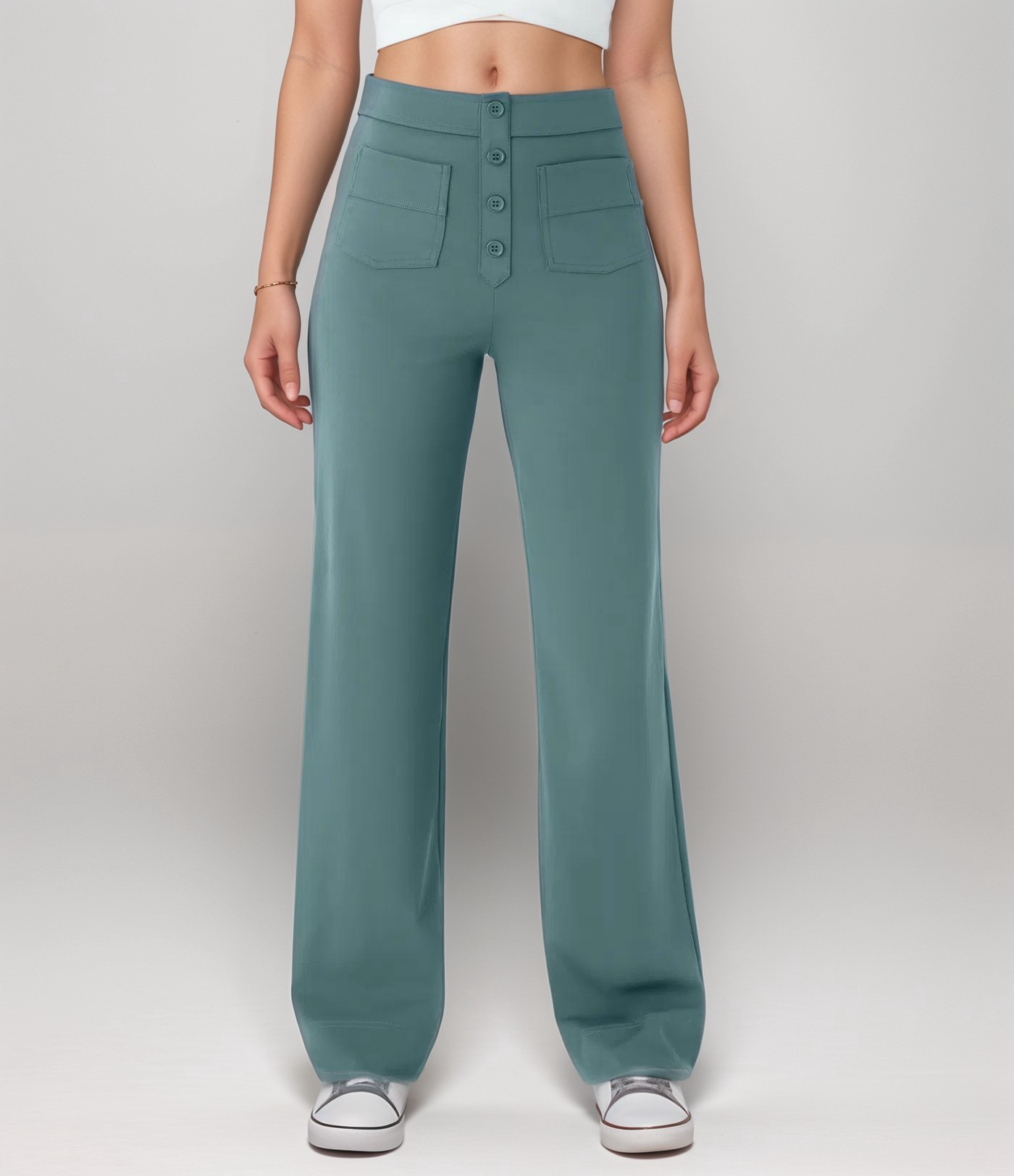 Elsa | Pantalon élastique taille haute | 1+1 GRATUIT