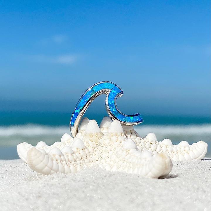 Bague Vague de Mer en Opale et Argent