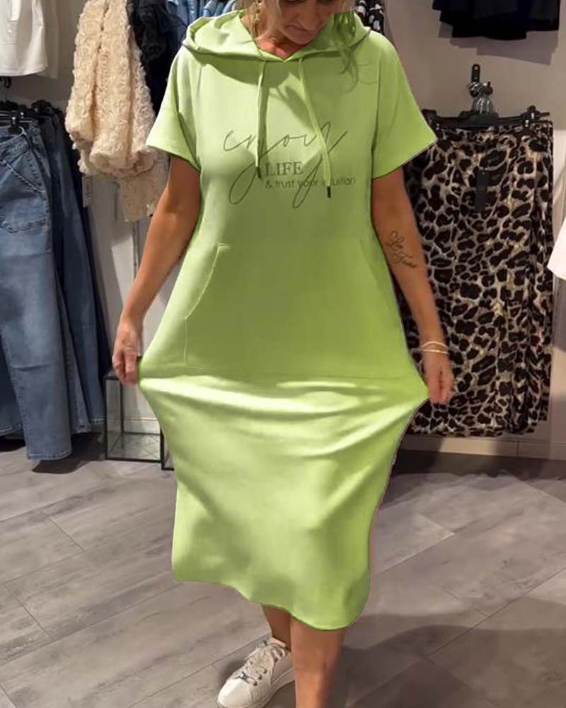 Monique | Robe Sweat Décontractée À Capuche