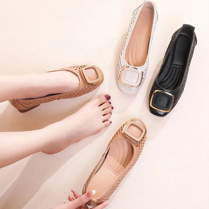 Renée | Mocassins Aérés Carrés