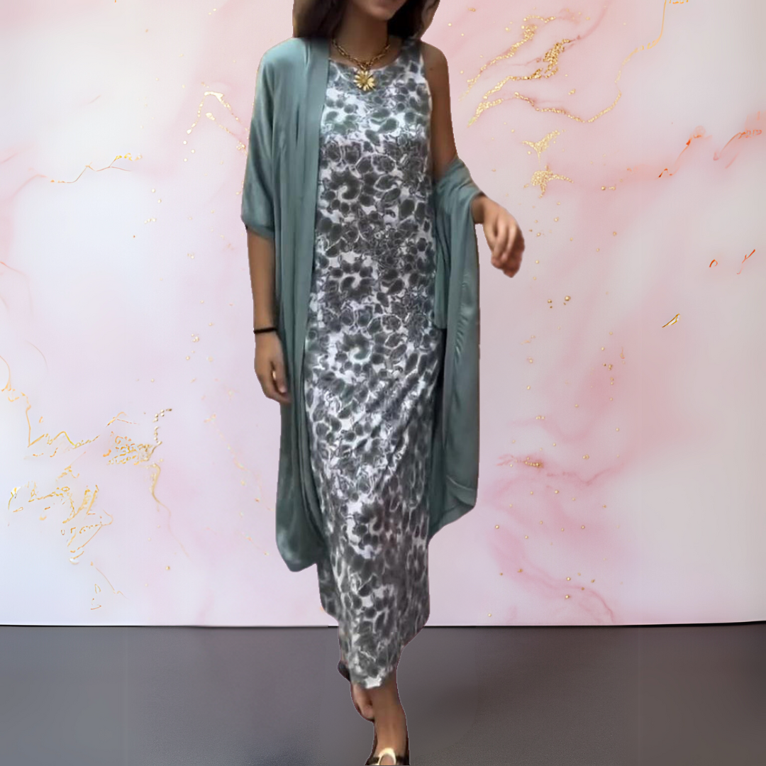 Monique | Robe Longue Fluide Deux-en-Un