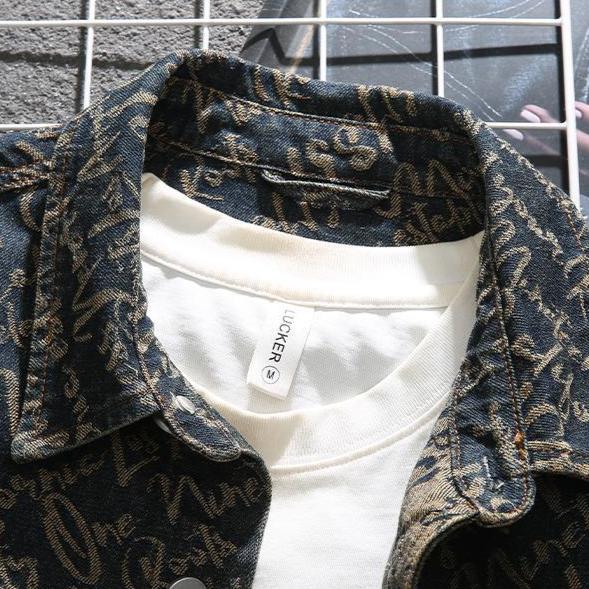 Ruben™ – Veste en denim artistique avec broderies élégantes