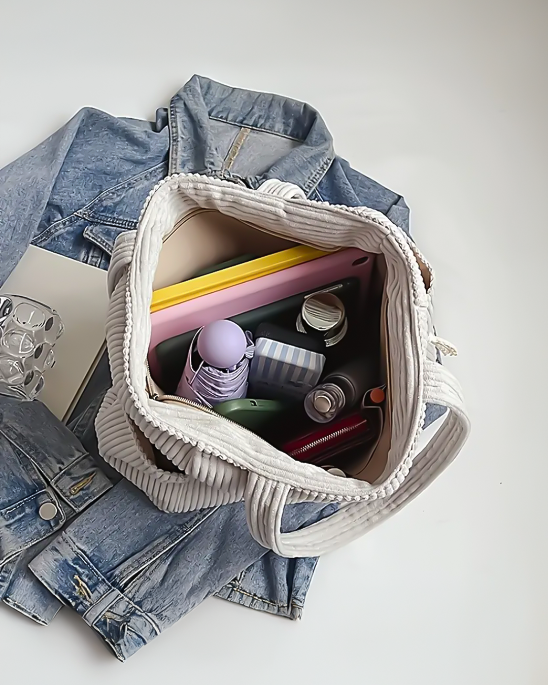 Tilda | Sac Cabas Côtelé Douillet